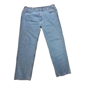 Carhartt B460 LVB Relaxed Fit Men's 44x34 Light/Dark Wash Jeans Big And Tall